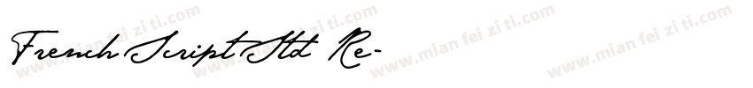 French Script Std Re字体转换